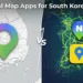 google maps naver map kakao map